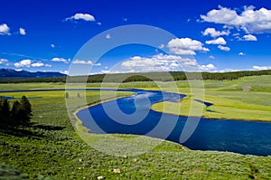 Yellowstone River in Hayden Valley photo