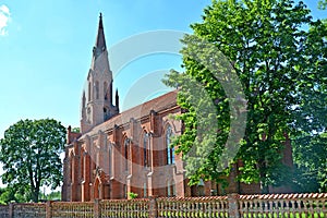 Haynrikhsvalde`s Lutheran church 1869. Slavsk, Kaliningrad region