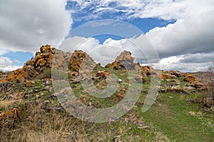 Hayravank Monastery on coast of Sevan Lake in Armenia