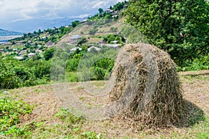 Haystack near Haghpat village in Armen