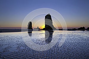 Haystack Needles Rocks at Cannon Beach