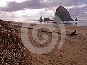Haystack Rock in Oregon Coast