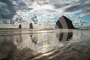 Haystack Rock Sunset