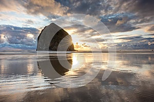 Haystack Rock Sunset