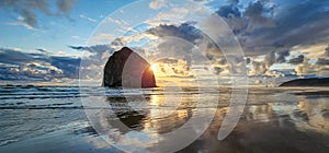 Haystack Rock Sunset