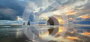 Haystack Rock Sunset