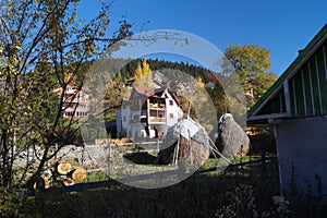 Haystacks in the yard, Azuga