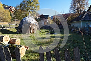 Haystacks in the yard, Azuga