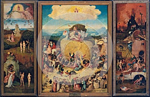 The Haywain Triptych by Hieronymus Bosch, 1516