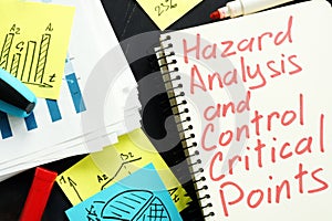 Hazard Analysis and Critical Control Points HACCP written on the page