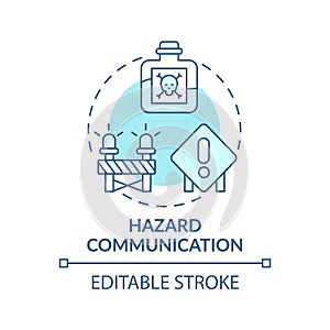 Hazard communication concept icon