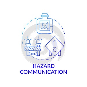 Hazard communication concept icon