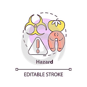 Hazard concept icon