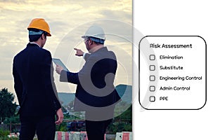 Hazard Identification and Risk Assessment concept.