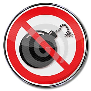 Prohibition for a bomb
