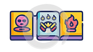 Hazard warning icons, symbolizing danger, caution, or safety. vector design Generative AI