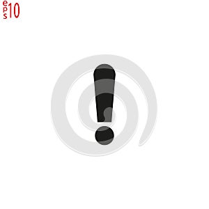 Hazard warning symbol. Exclamation, mark, icon, warning, alarm, alert, attention, background, bubble, button, caution