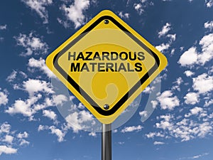 Hazardous materials sign