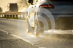 Hazardous Road Spray