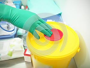 Hazardous waste in hospital