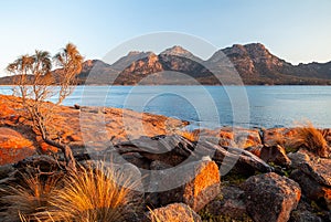 The Hazards Mountain Range Tasmania Australia