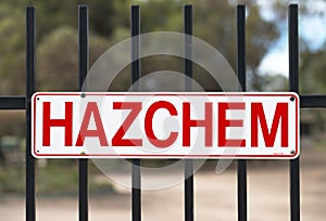 HAZCHEM Sign