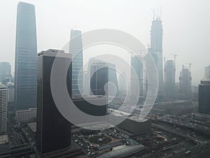 Haze pollution Beijing city