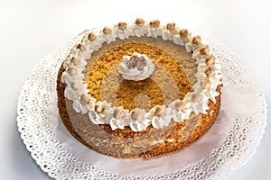 Hazelnut cake, traditional italian dessert