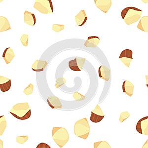Hazelnut Pieces Seamless Pattern