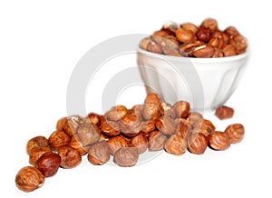 Hazelnuts in bowl