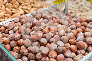 Hazelnuts for sale at Mahane Yehuda Market