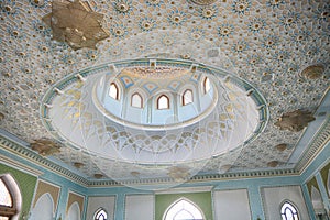 Hazrati imam comlex. Close up view of the madrasah. Islam building in Uzbekistan