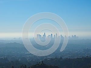 Hazy Apocalyptic Los Angeles Skyline