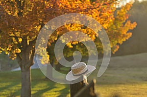 Hazy Fall Evening in Lancaster Pennsylvania