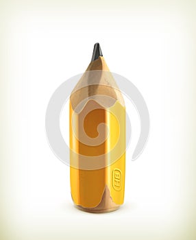 HB graphite pencil, icon photo