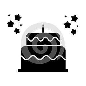 Birthday cake icon