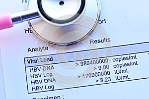 HBV viral load results