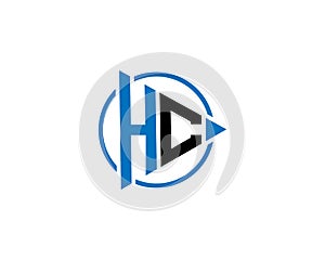HC logo monogram design template