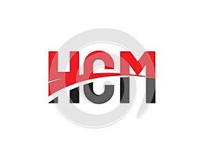 HCM Letter Initial Logo Design Vector Illustration