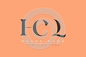 HCQ abstract letter logo design