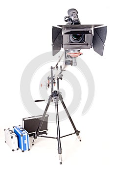 Hd camcorder on crane