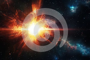 HD Solar Flare Against Plain Background