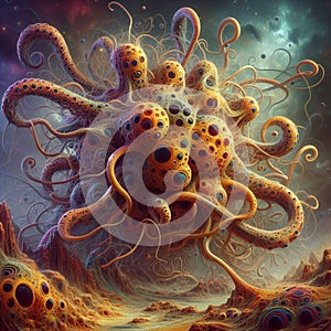 hd surreal hyperrealistic eldritch nightmare