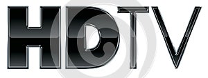 HD TV or HDTV Text Graphic