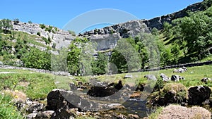 HD Video Of Malham Cove With Low Ambient Sound In Yorkshire Dales National Park