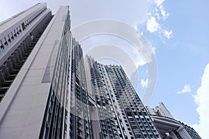 HDB flats SkyResidence in Dawson estate District 3 neighbourhood, modern public residential housing by the government Build to