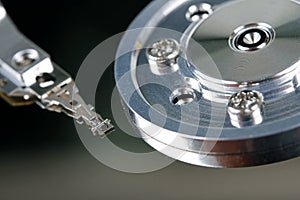 HDD - close up of computer hard disk