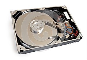 Hdd of computer isolated photo