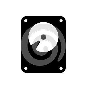 HDD  hard disk  vector icon illustration