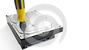 HDD harddisk file save record hardware concept